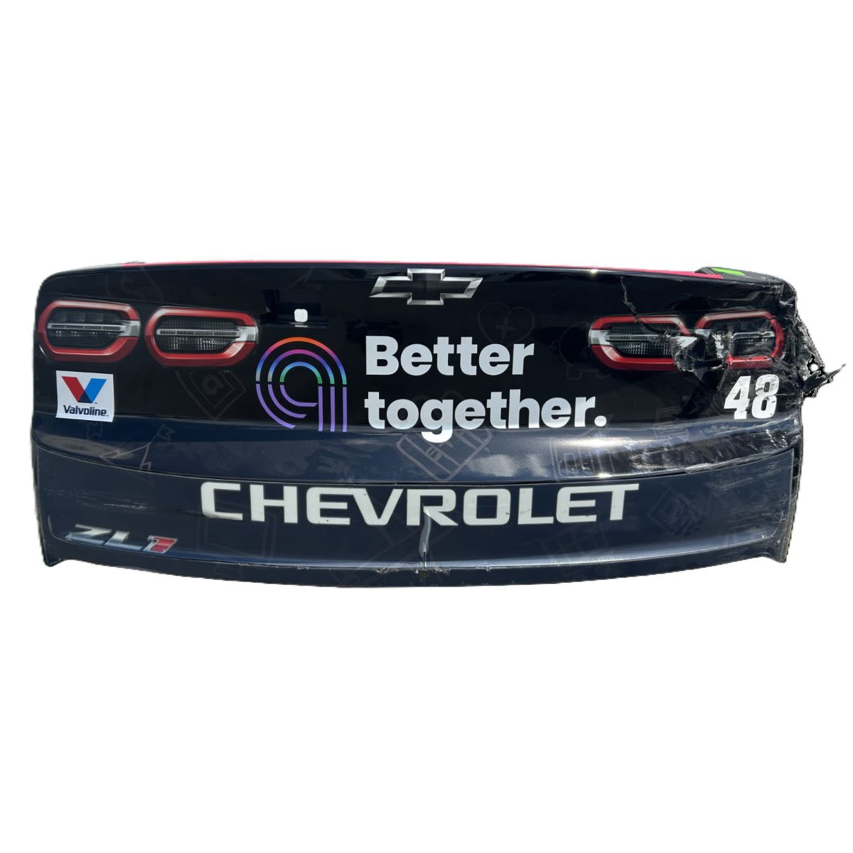 Race Used 2025 Alex Bowman #48 Ally Rear Bumper - Atlanta 2