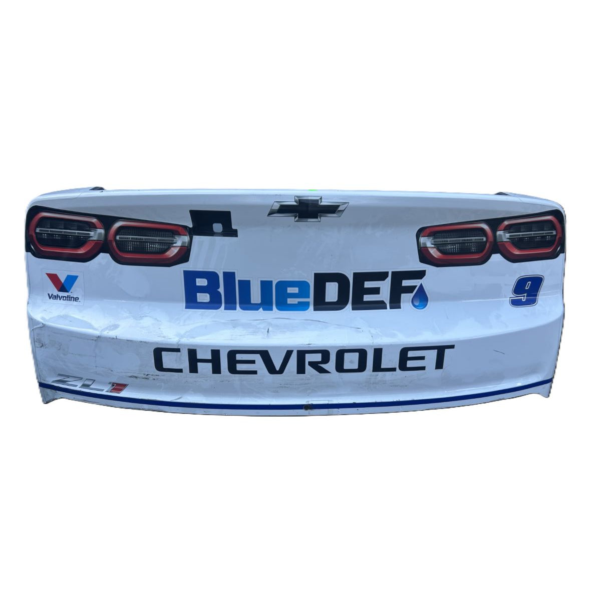 Race Used 2025 Chase Elliott #9 White NAPA Auto Parts Rear Bumper - Indianapolis