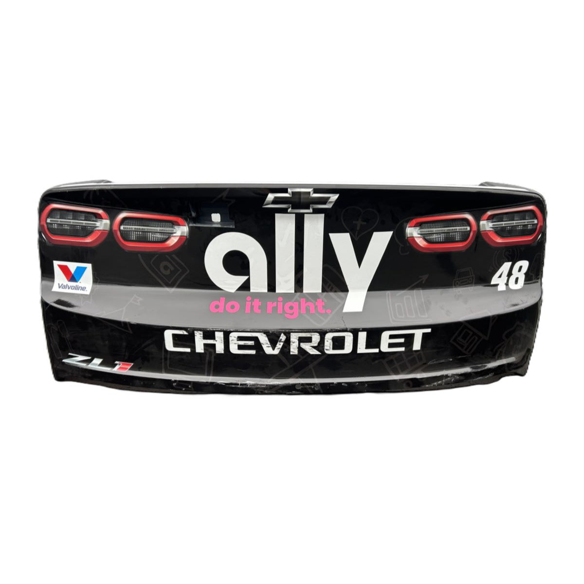 Race Used 2025 Alex Bowman #48 Ally Rear Bumper - Watkins Glen