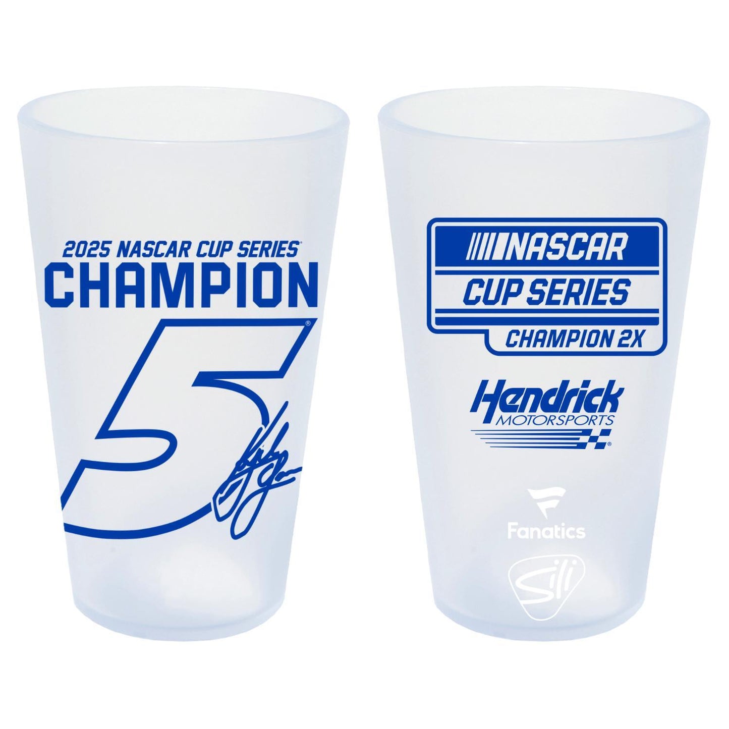 Kyle Larson #5 2025 NASCAR Champion Silipint Pint Glass