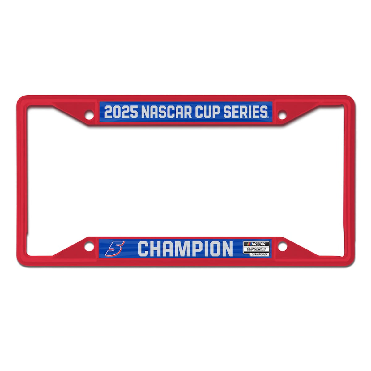 Kyle Larson #5 2025 NASCAR Champion Laser Cut Metal License Plate Frame