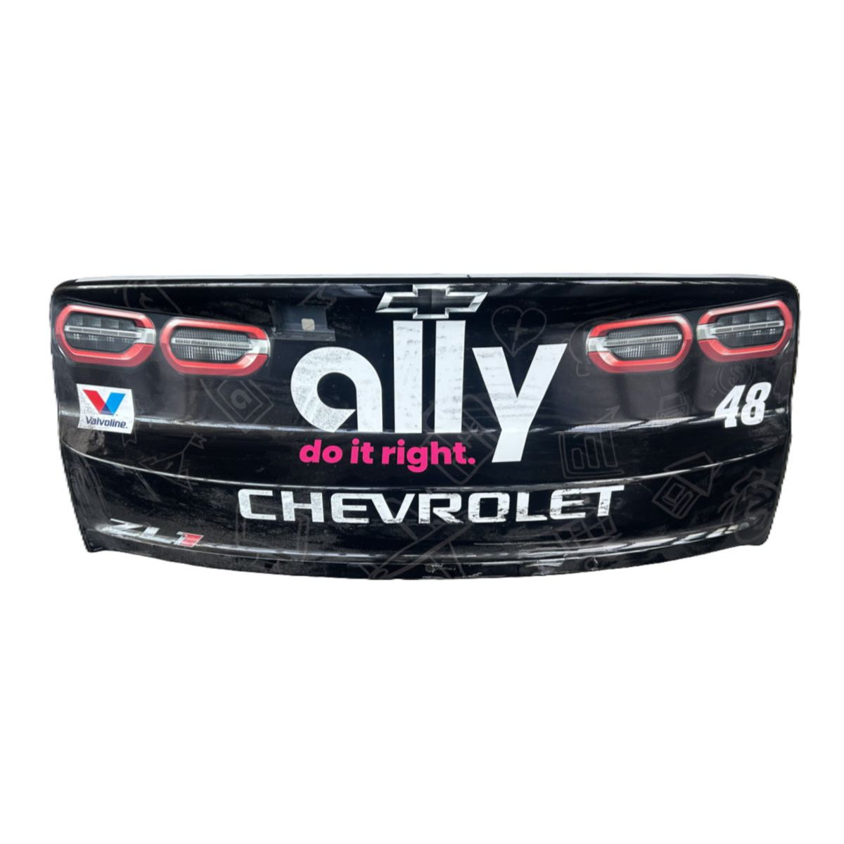 Race Used 2025 Alex Bowman #48 Ally Rear Bumper - Phoenix 2