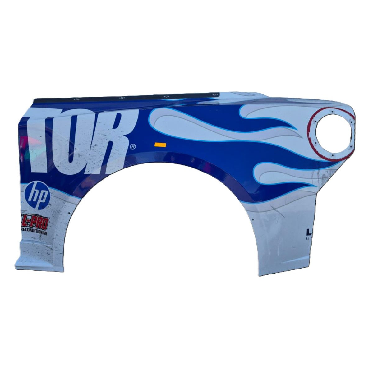 Race Used 2026 William Byron #24 Raptor Left Rear Quarter Panel - Darlington 1, Top 10 Finish, P8