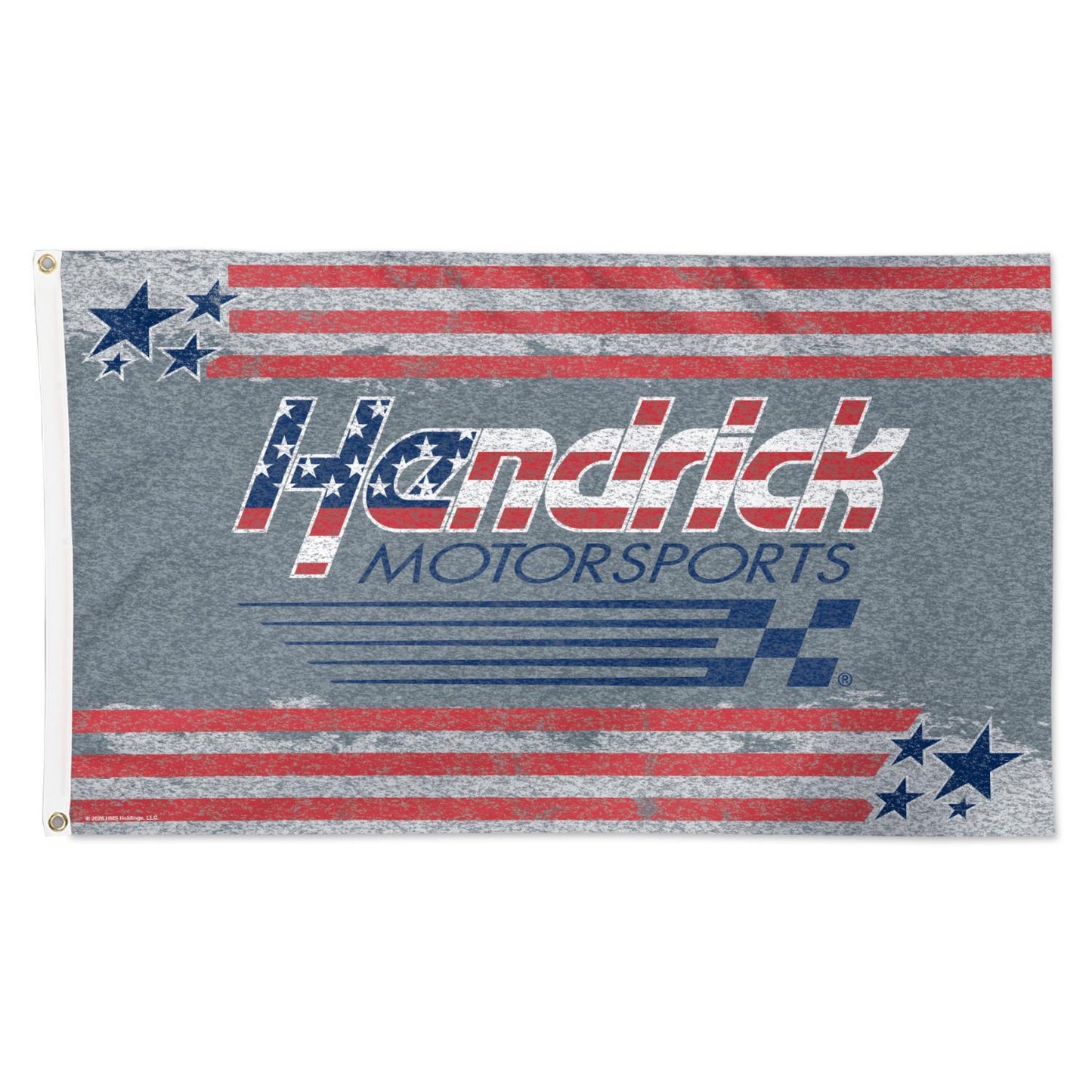Hendrick Motorsports Red, White, and Blue Logo 3' X 5' Deluxe Flag