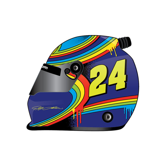 AUTOGRAPHED Jeff Gordon #24 Rainbow Drip Fantasy Full Size Replica Helmet
