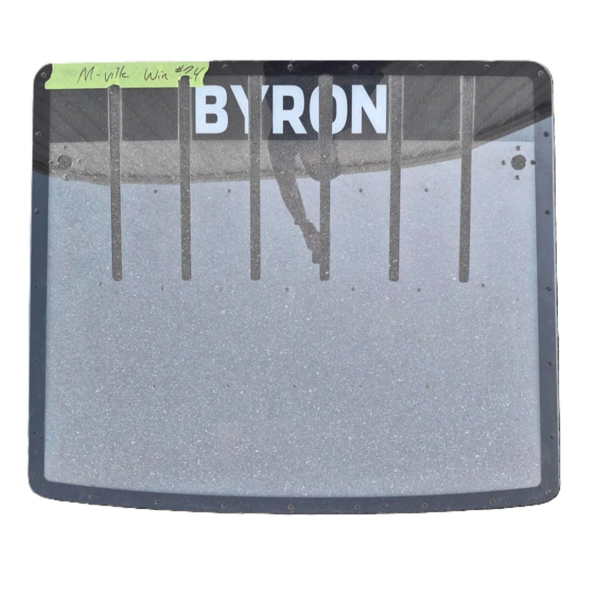 Race Used 2025 William Byron #24 Cincinnati Rear Windshield - Martinsville 2, Win
