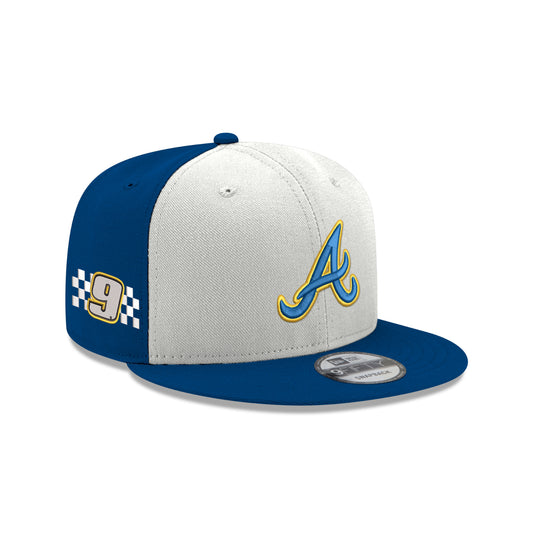 Chase Elliott #9 New Era Atlanta Braves A Royal 9FIFTY Cap