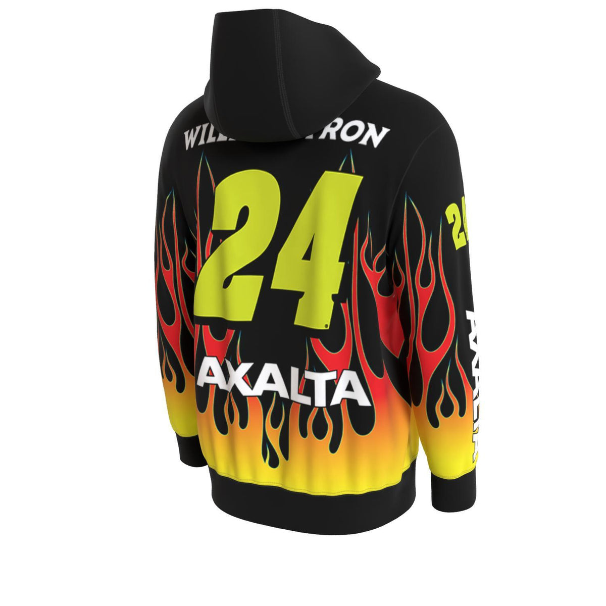 William Byron #24 Axalta Flame Sublimated Hoodie