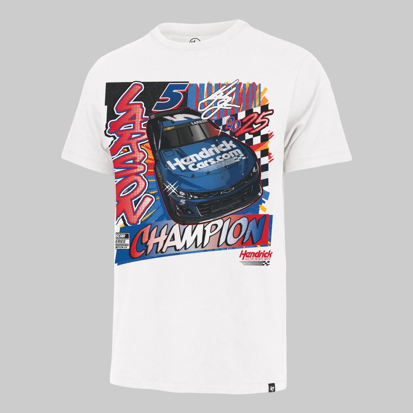 Kyle Larson #5 2025 NASCAR Champion '47 Brand Franklin T-shirt
