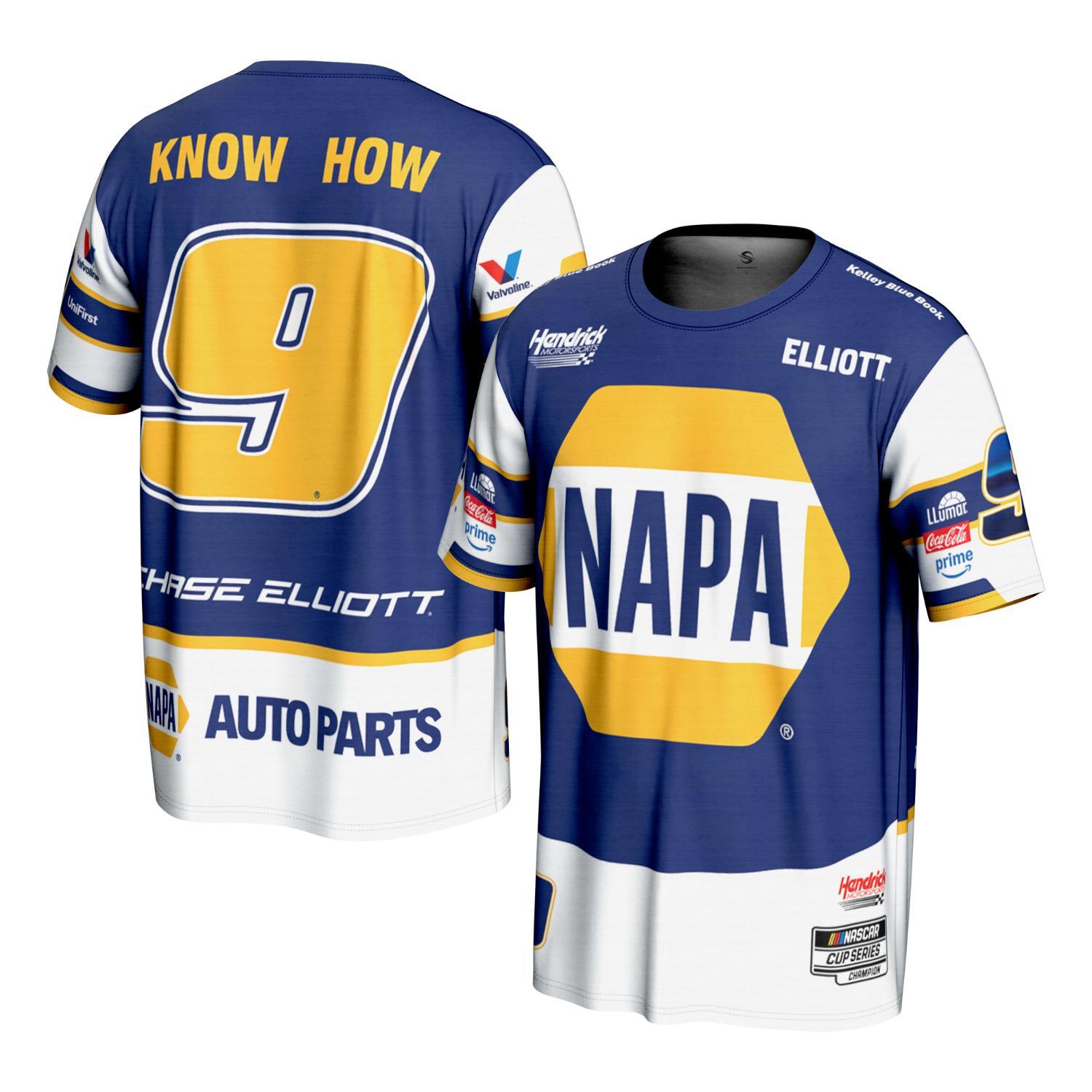 Chase Elliott #9 2026 NAPA Sublimated T-shirt – Hendrick Motorsports