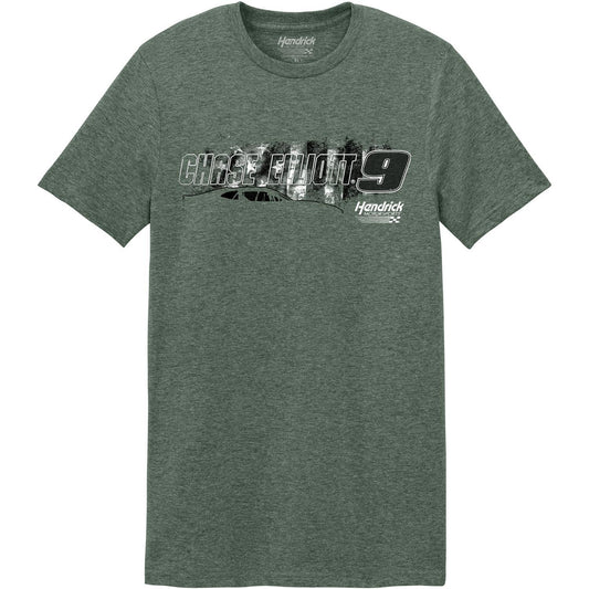 Chase Elliott #9 NAPA Military Green T-shirt