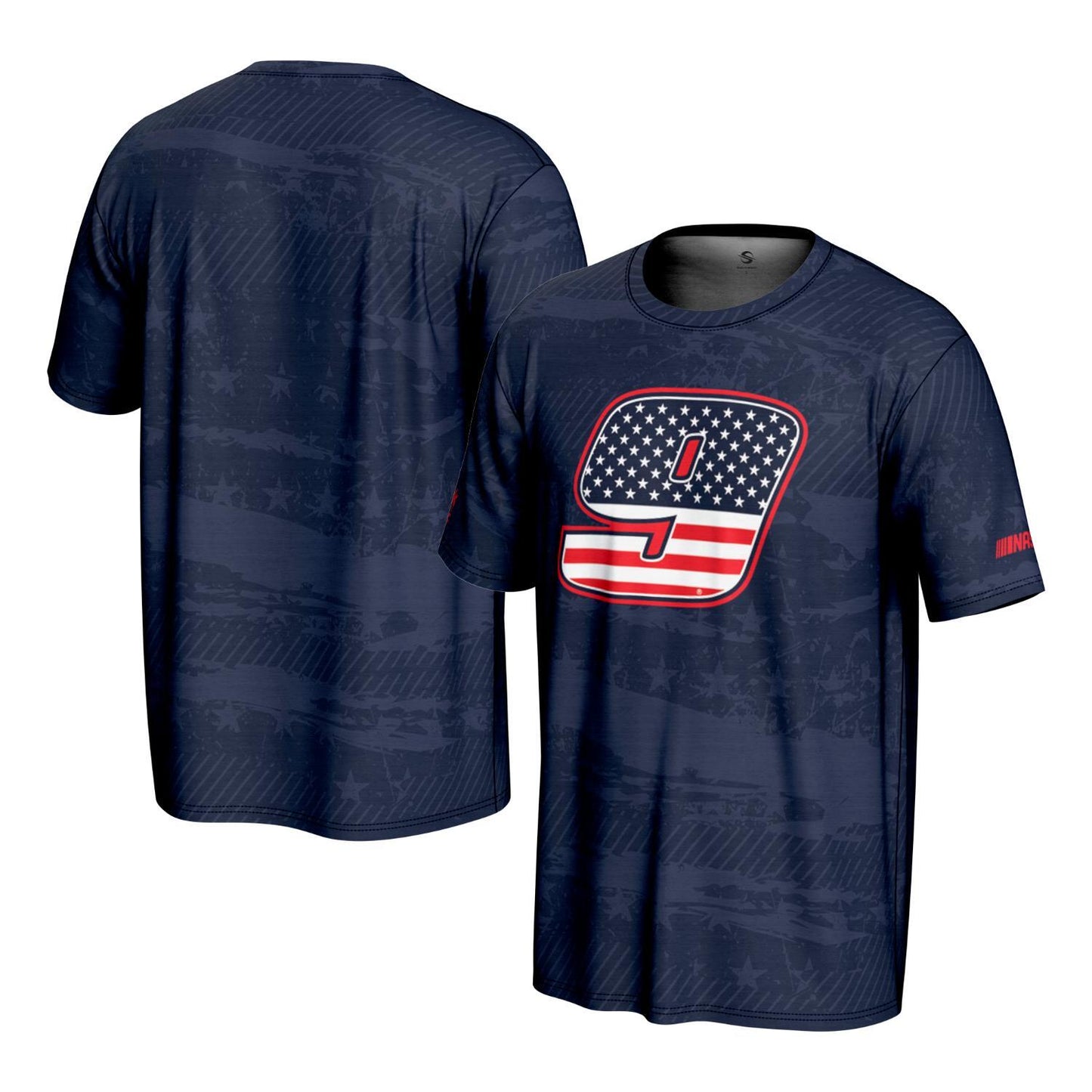 Chase Elliott #9 Patriotic Sublimated T-shirt