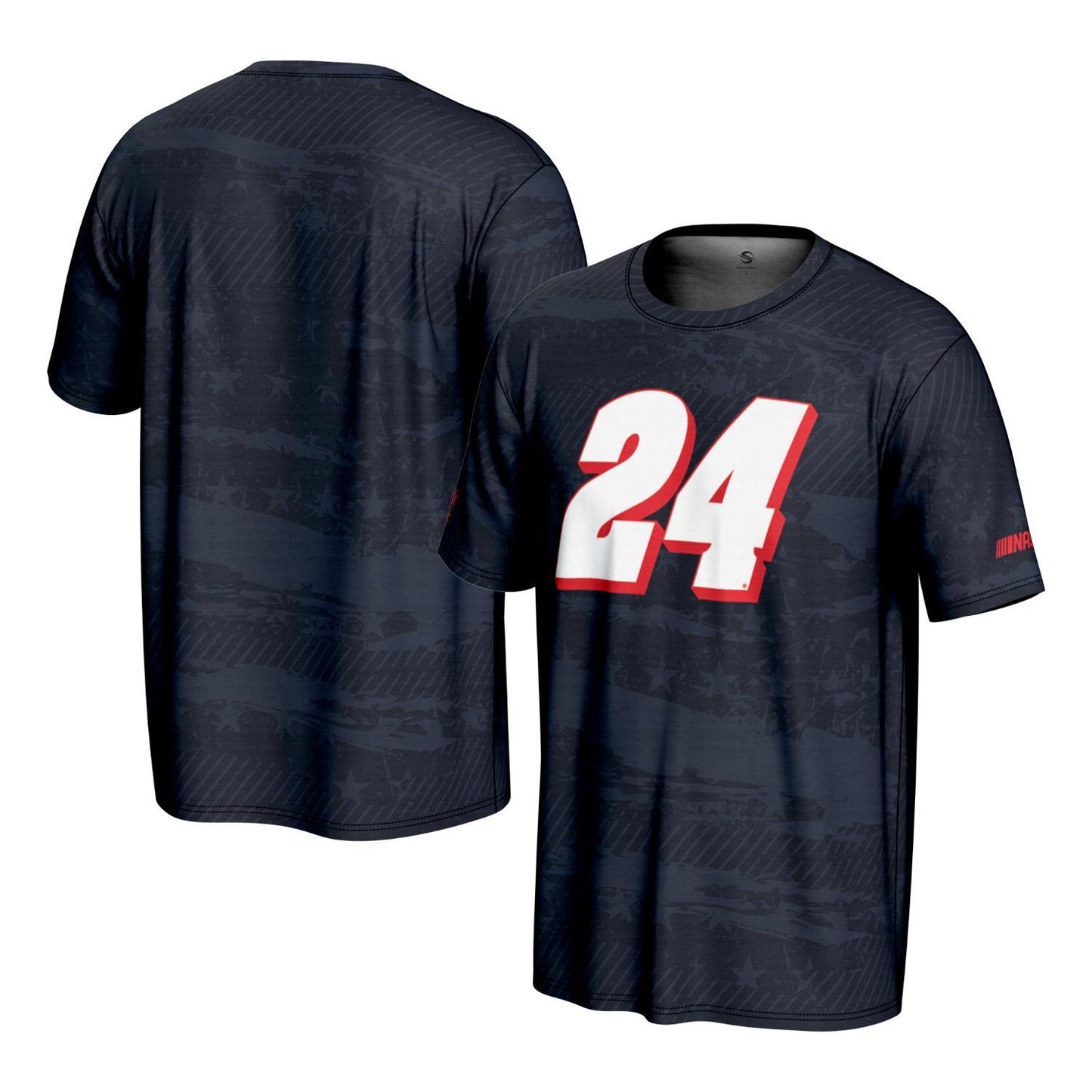William Byron #24 Patriotic Sublimated T-shirt