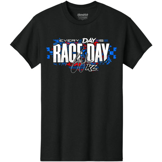 Kyle Larson #5 HendrickCars.com 2026 Every Day Is Race Day Black T-shirt