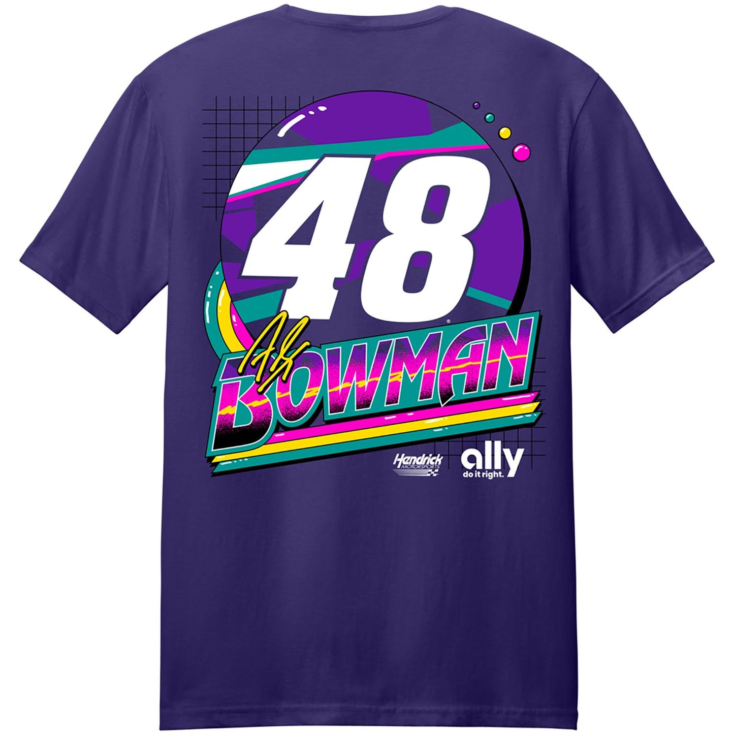 Alex Bowman #48 Ally Xtreme Purple T-shirt