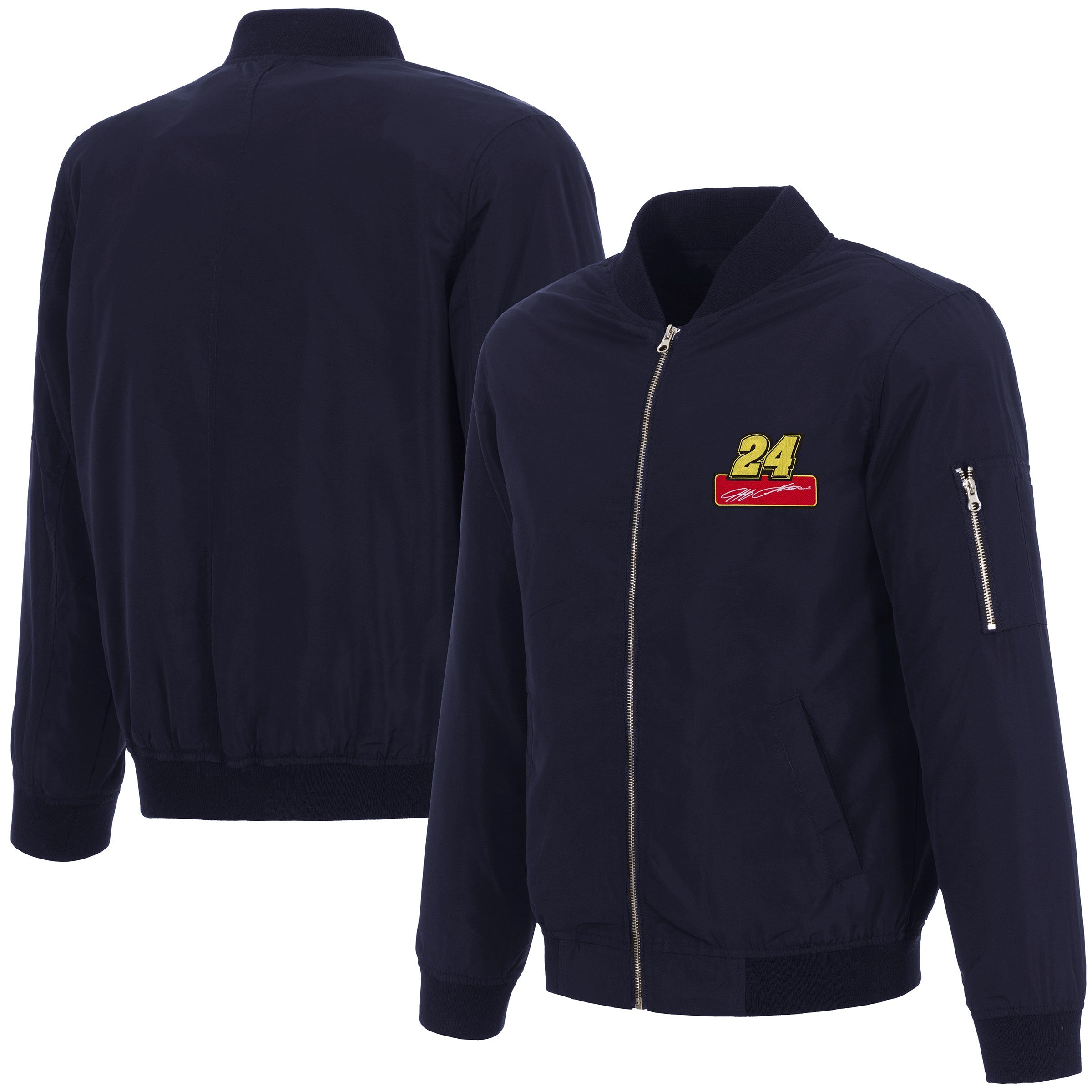 Jeff Gordon #24 Nylon Navy Bomber Jacket – Hendrick Motorsports