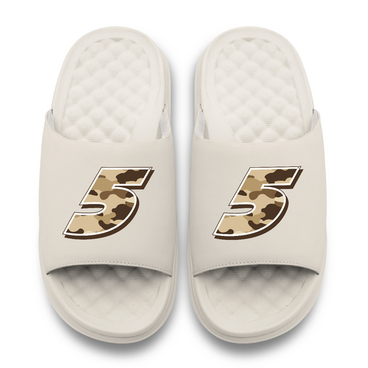 Kyle Larson #5 Dune Camo Slide Sandals