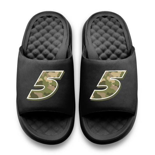 Kyle Larson #5 Black Camo Slide Sandals