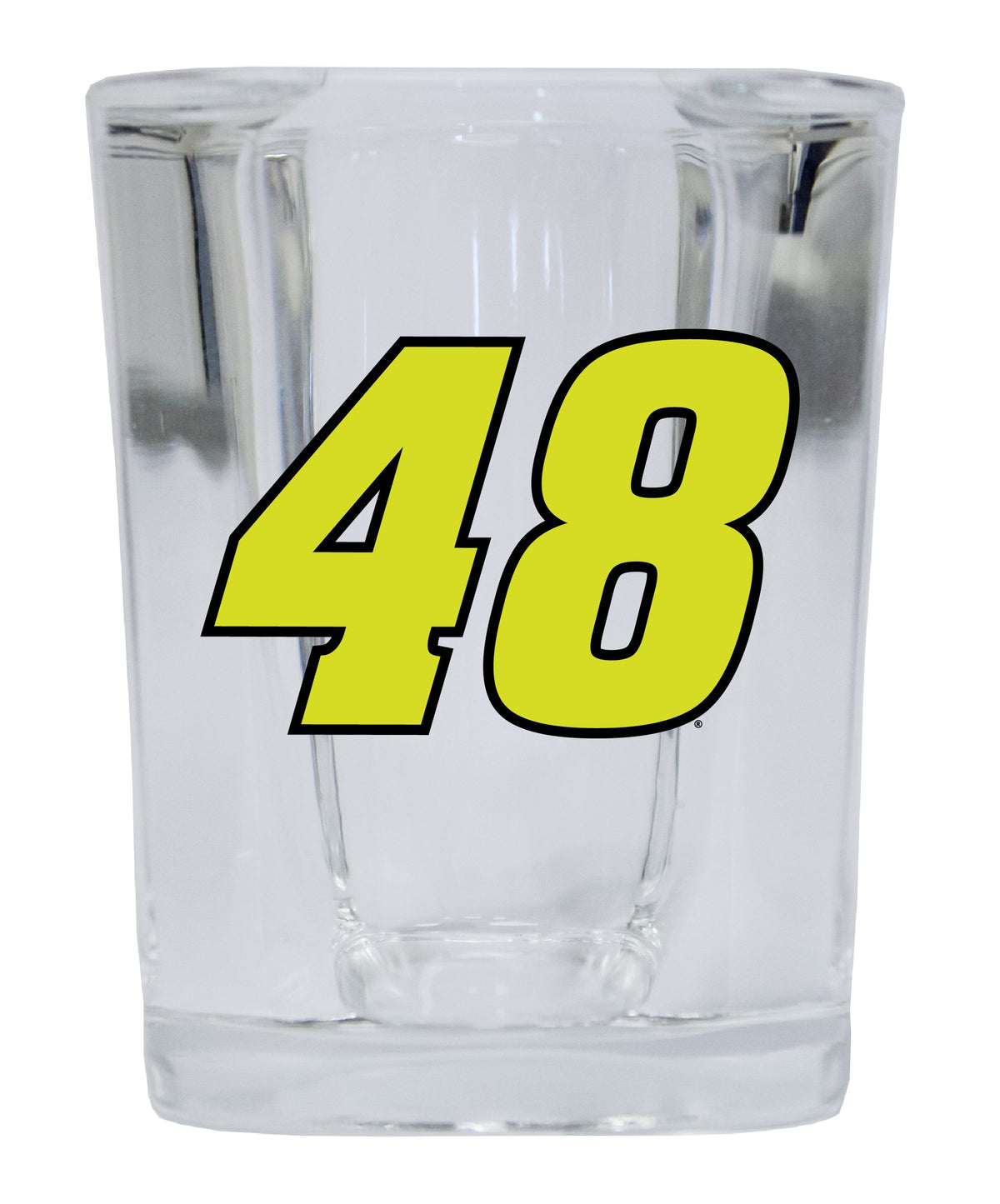Alex Bowman #48 Neon 2 oz Square Shot Glass