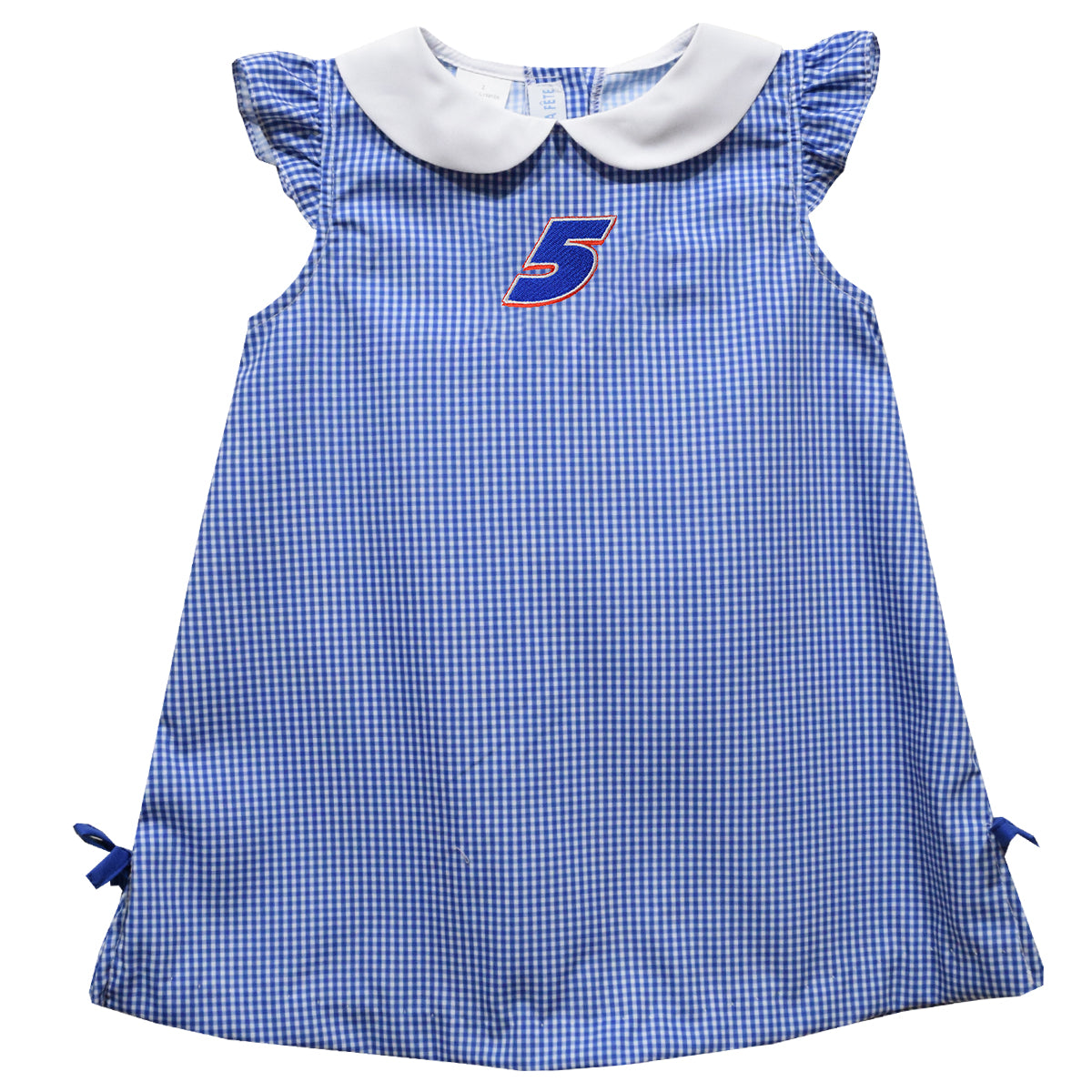 Kyle Larson #5 Vive La Fete Gingham A-Line Dress - Blue