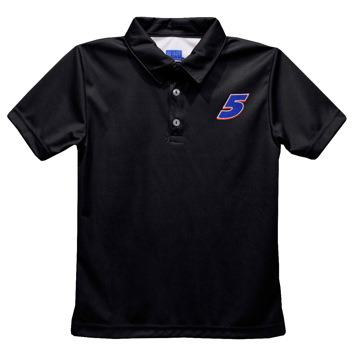 Kyle Larson #5 Vive La Fete Solid Polo - Black
