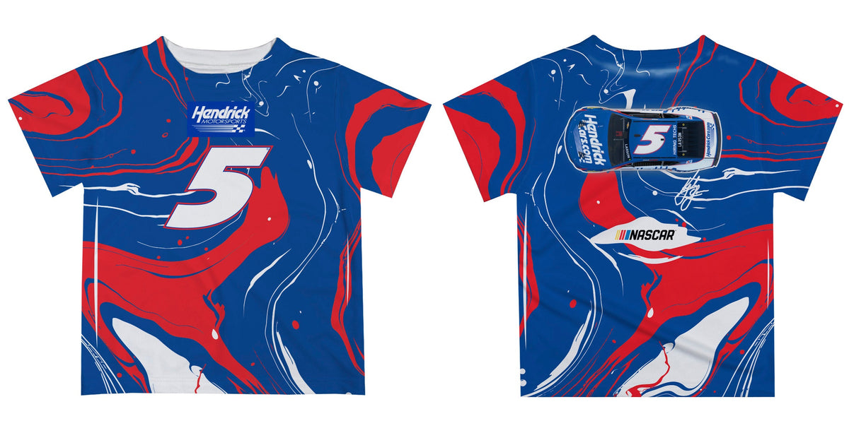 Kyle Larson #5 Vive La Fete Marble T-Shirt - Royal