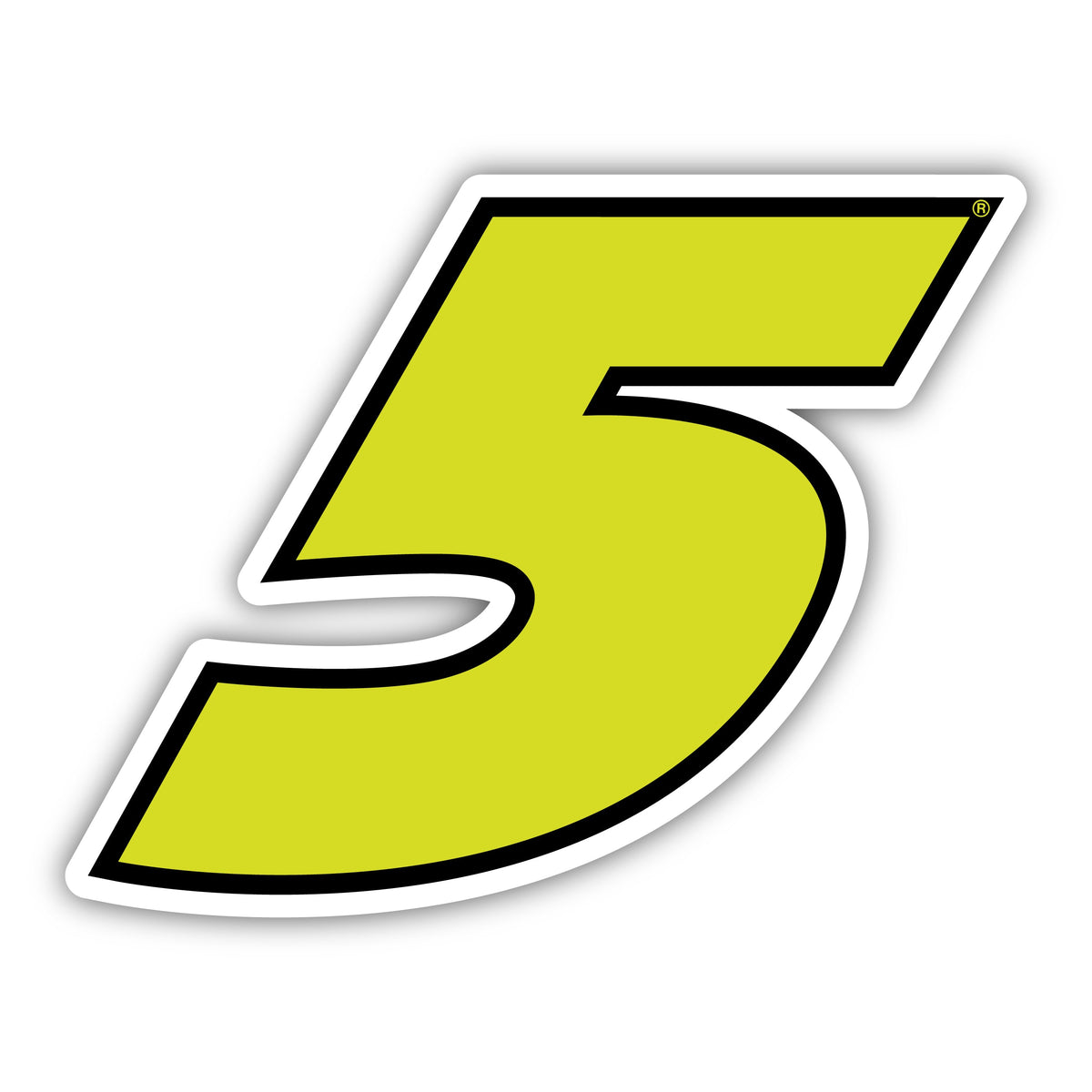 Kyle Larson #5 Neon Decorative Magnet/Sticker