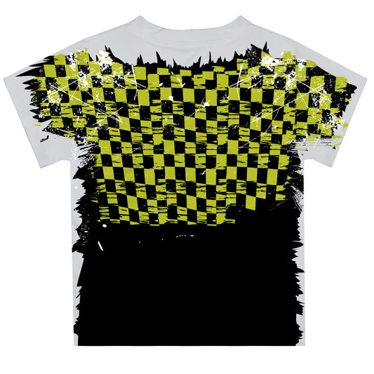 William Byron #24 Vive La Fete Checkered Racing Car T-Shirt- Green