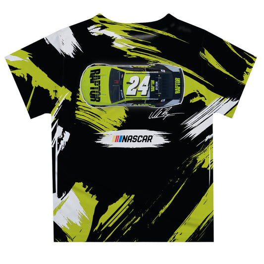William Byron #24 Vive La Fete Paint Brush T-Shirt - Black
