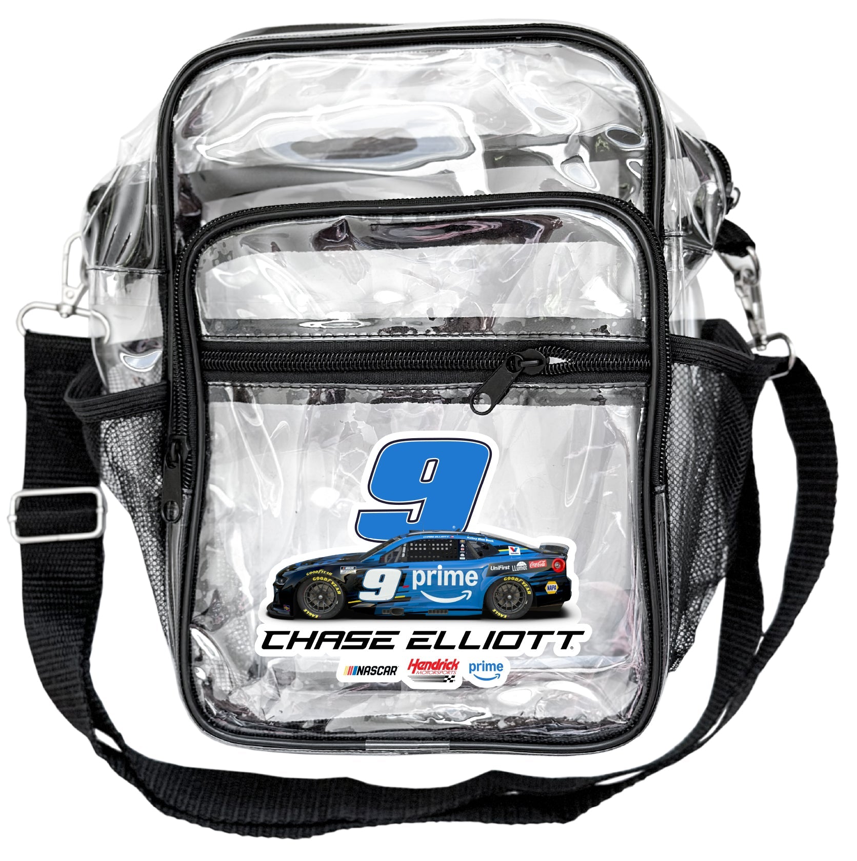 Christian Chaussard クリスチャン・ショサール Chase Elliott #9 Clear Messenger Crossbody Tote Bag – Hendrick