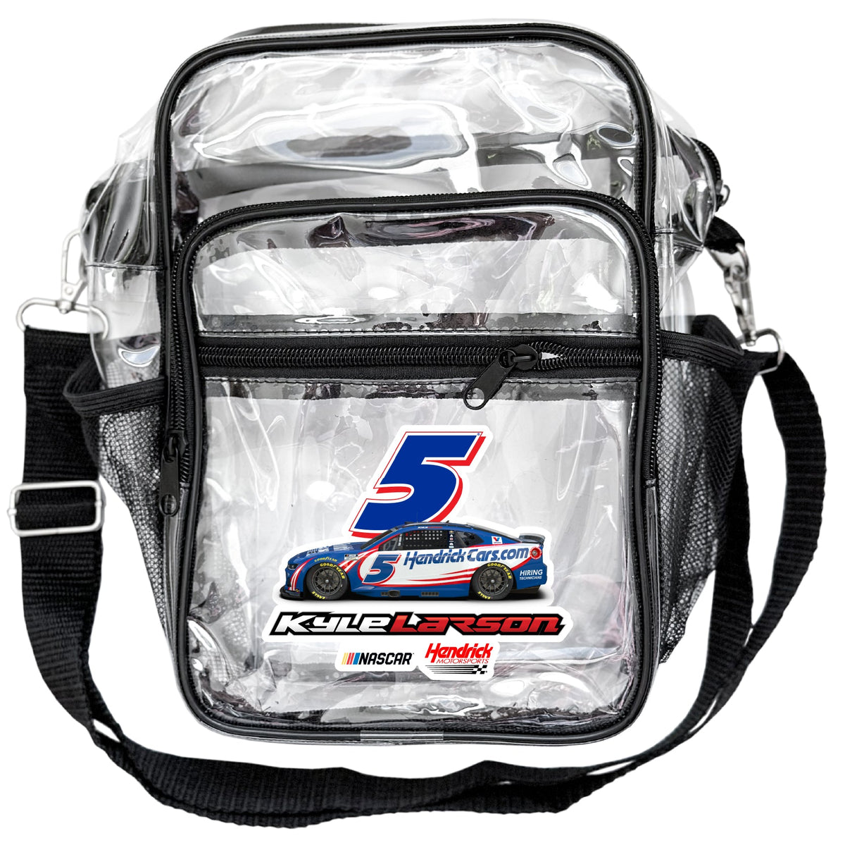 Kyle Larson #5 HendrickCars.com Clear Messenger Crossbody Tote Bag