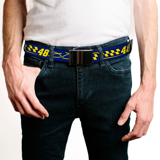 Jimmie Johnson #48 Autograph Checker Web Belt