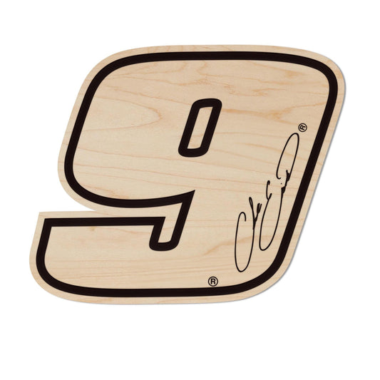 Chase Elliott #9 Wooden Magnet