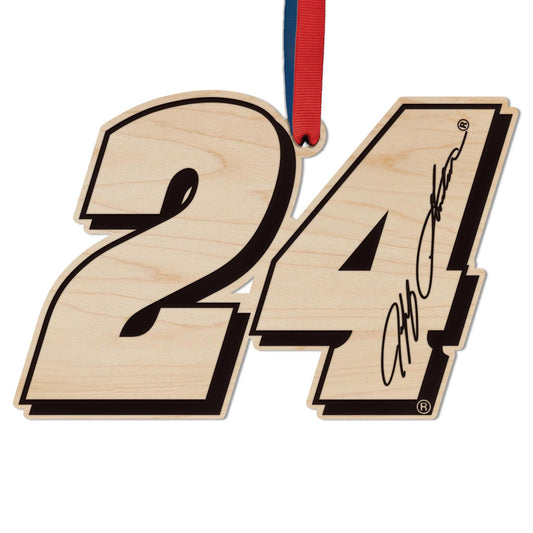 Jeff Gordon #24 Wooden Ornament
