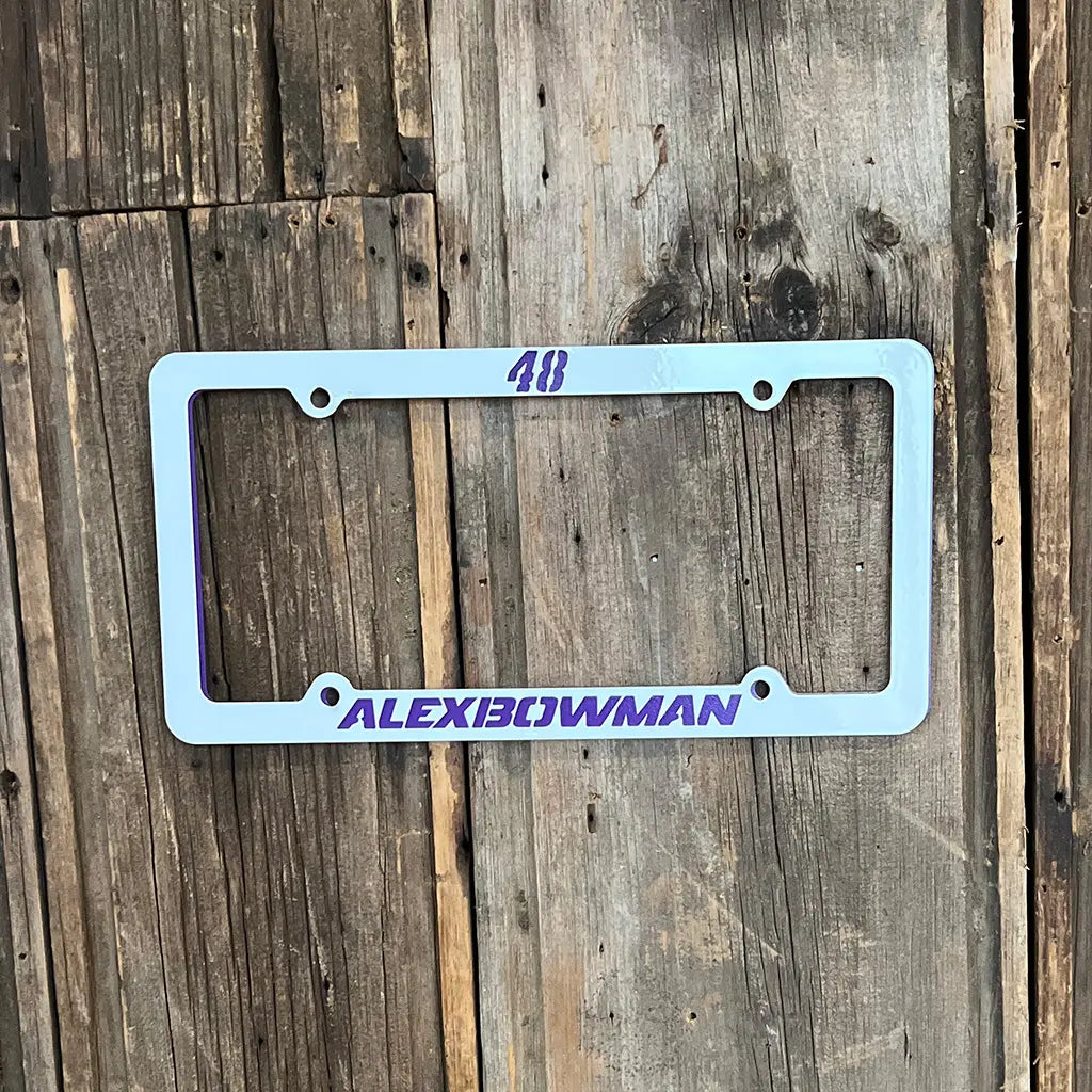 Alex Bowman #48 Car Tag Frame