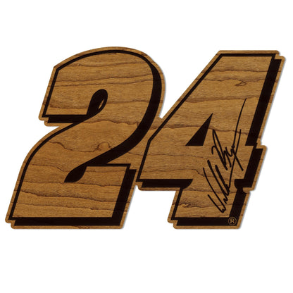 William Byron #24 Wooden Magnet