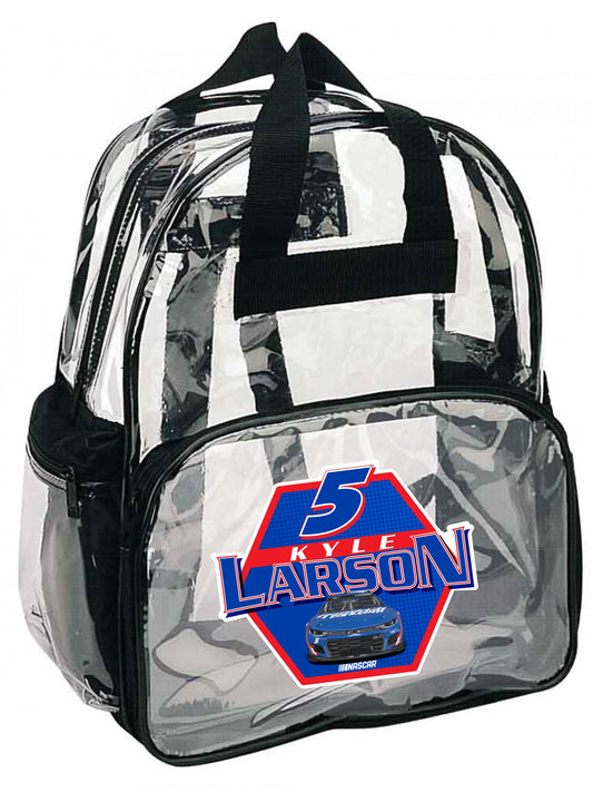 Kyle Larson #5 Officially Licensed Clear Backpack