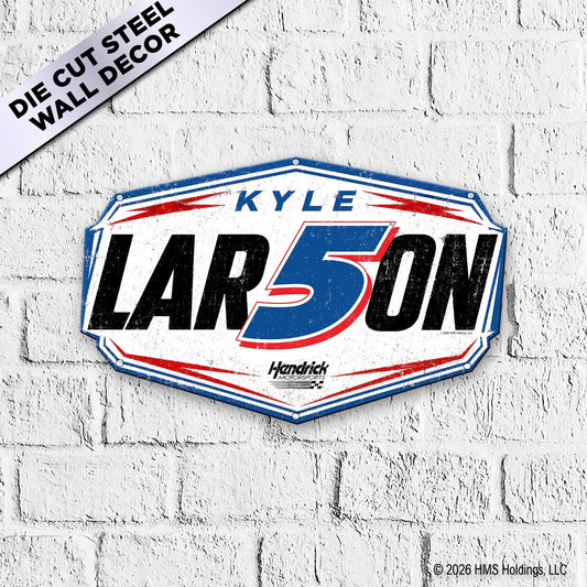 Kyle Larson #5 Black Edition Shield Metal Sign