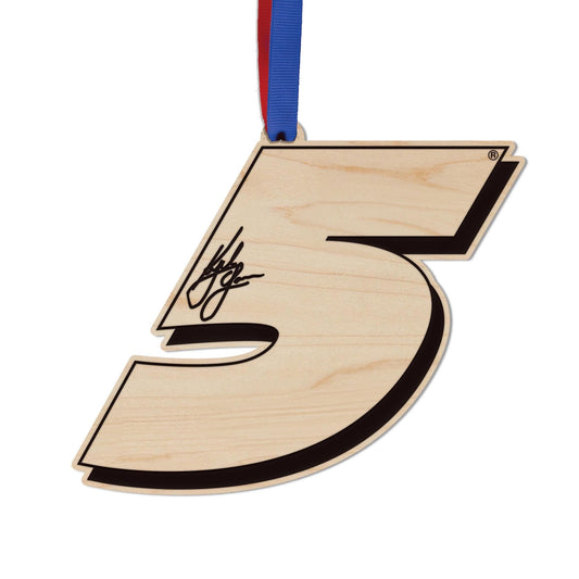 Kyle Larson #5 Wooden Ornament