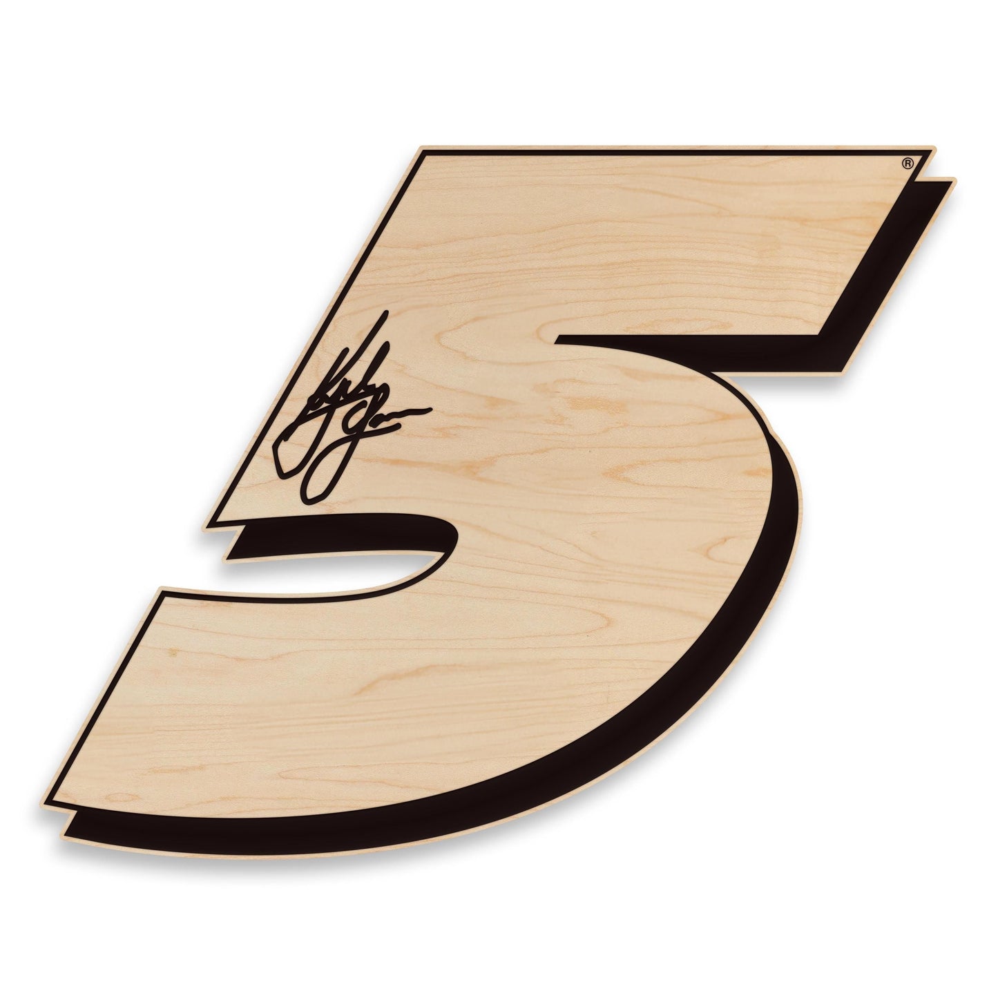 Kyle Larson #5 Wooden Wall Hanging