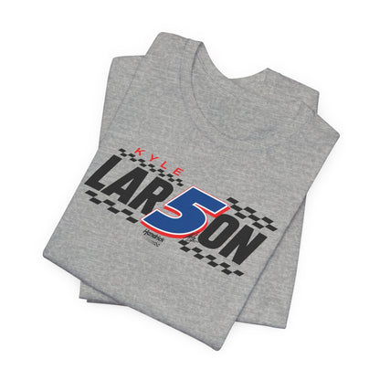 Kyle Larson #5 Checkered Flag T-Shirt