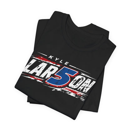 Kyle Larson #5 Speed Slash Distressed T-Shirt