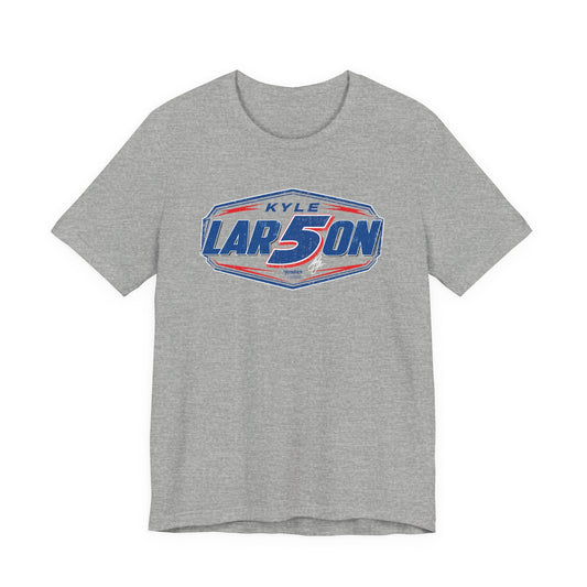 Kyle Larson #5 Dark Shield Signature T-Shirt