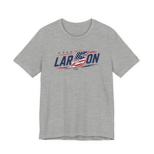 Kyle Larson #5 Americana Flag Racing T-Shirt