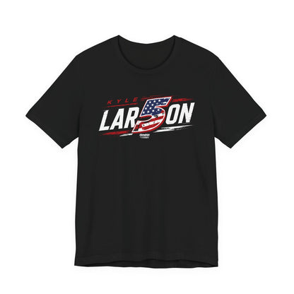 Kyle Larson #5 Americana Flag Racing T-Shirt