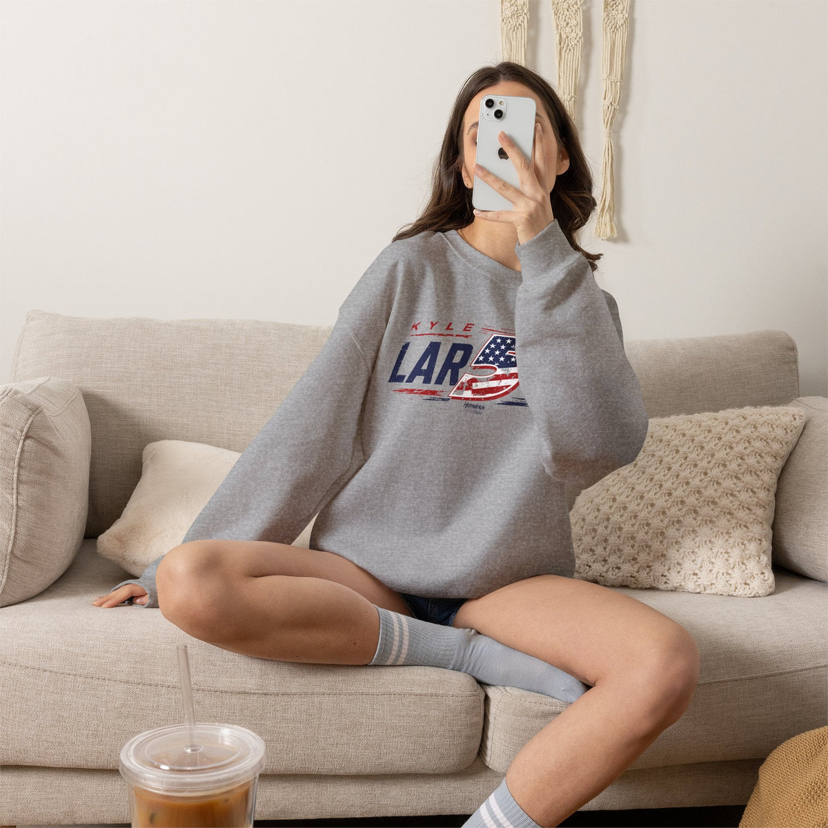 Kyle Larson #5 Americana Crewneck Sweatshirt