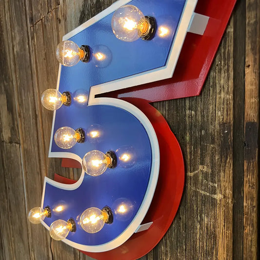 Kyle Larson #5 Small 3D Lit Sign