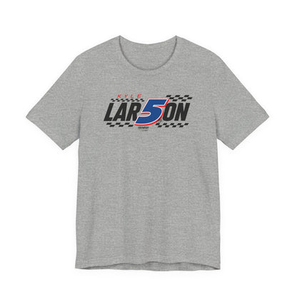 Kyle Larson #5 Checkered Flag T-Shirt
