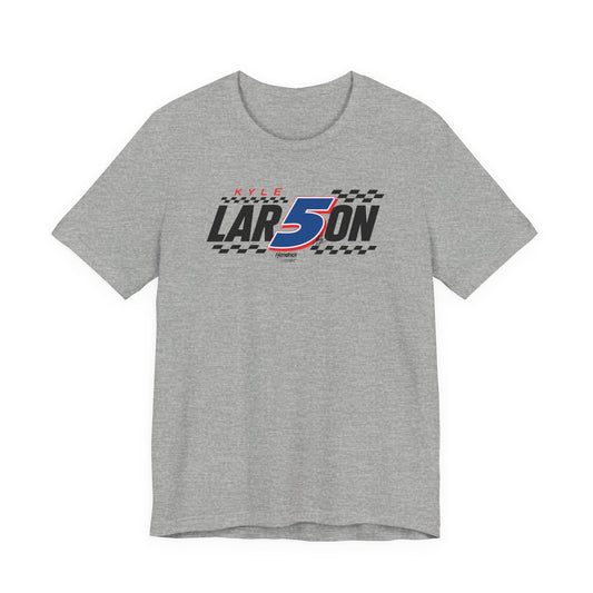 Kyle Larson #5 Checkered Flag T-Shirt