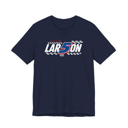 Kyle Larson #5 Checkered Flag T-Shirt